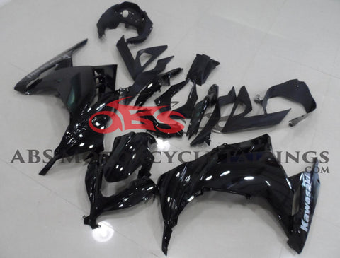 Kawasaki Ninja 300 Fairings (2013-2024) Black at KingsMotorcycleFairings.com