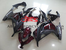 Kawasaki Ninja 300 Fairings (2013-2024) Burgundy Red, Gray, Black from KingsMotorcycleFairings.com