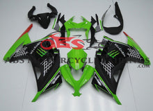 Kawasaki Ninja 300 Fairings (2013-2024) Green, Black Monster at KingsMotorcycleFairings.com