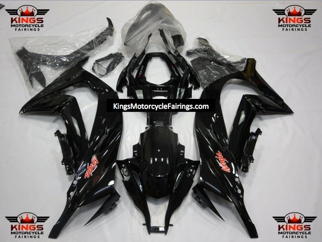 Kawasaki Ninja ZX10R Fairings (2011-2015) Black, Red at KingsMotorcycleFairings.com
