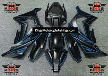 Kawasaki Ninja ZX10R Fairings (2011-2015) Matte Black, Blue at KingsMotorcycleFairings.com