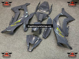 Kawasaki Ninja ZX10R Fairings (2011-2015) Nardo Gray, Yellow Accent at KingsMotorcycleFairings.com