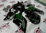 Fairings for Kawasaki Ninja ZX14R (2012-2024) Black, Metallic Green, Silver at KingsMotorcycleFairings.com