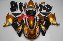Fairings for Kawasaki Ninja ZX14R (2012-2024) Gold Orange, Black at KingsMotorcycleFairings.com