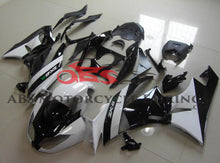 Kawasaki Ninja ZX6R 636 (2009-2012) White & Black Fairings at KingsMotorcycleFairings.com