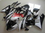 Kawasaki Ninja ZX6R 636 (2009-2012) White & Black Fairings at KingsMotorcycleFairings.com