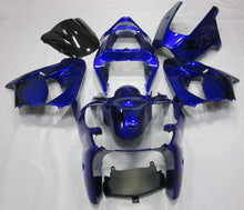 Kawasaki ZX-6R 636 Fairings (2000-2002) Blue, Black Tribal at KingsMotorcycleFairings.com