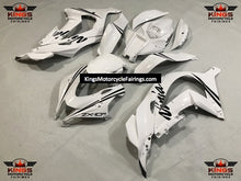Kawasaki ZX10R Fairings (2016-2020) White, Black at KingsMotorcycleFairings.com