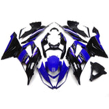 Kawasaki ZX6R 636 Fairing Pieces (2013-2018) Blue Gloss, Black, White at KingsMotorcycleFairings.com