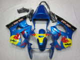 Kawasaki ZX6R 636 Fairings (2000-2002) Blue Red Bull from KingsMotorcycleFairings.com