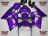 Kawasaki ZX6R 636 Fairings (2003-2004) Purple, Gold, Black at KingsMotorcycleFairings.com