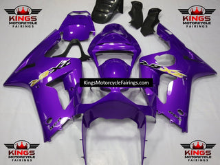 Fairings | Kawasaki ZX6R 636 (2003-2004) Purple, Gold, Black
