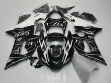 Kawasaki ZX6R 636 Fairings (2005-2006) Black, White Corona Tribal at KingsMotorcycleFairings.com
