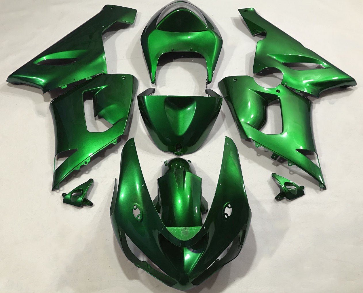 Kawasaki ZX6R 636 Fairings (2005-2006) Candy Green at KingsMotorcycleFairings.com