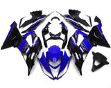 Kawasaki ZX6R 636 Fairings (2013-2018) Blue Gloss, Black, White at KingsMotorcycleFairings.com