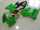 Kawasaki ZX6R Fairings (2000-2002) Green, Black at KingsMotorcycleFairings.com