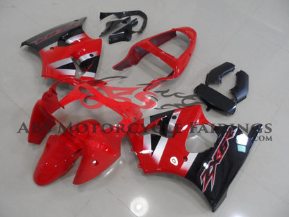 Kawasaki ZX6R Fairings (2000-2002) Red, Black at KingsMotorcycleFairings.com