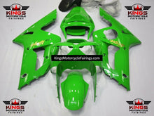 Kawasaki ZX6R Fairings (2003-2004) Green, Gold, Black at KingsMotorcycleFairings.com