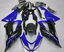 Kawasaki ZX6R Fairings (2013-2018) Blue, Black, Silver at KingsMotorcycleFairings.com