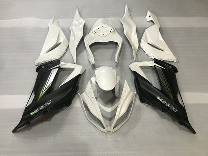 Kawasaki ZX6R Fairings (2013-2018) White, Matte Black, Green at KingsMotorcycleFairings.com