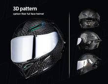 Carbon Fiber 3D HNJ Motorcycle Helmet - KingsMotorcycleFairings.com