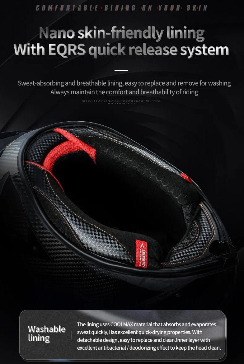 Carbon Fiber Forged Motorcycle Helmet