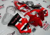 Red, Black and White Fairing Kit for a 2000, 2001 & 2002 Kawasaki ZX-6R 636 motorcycle - KingsMotorcycleFairings.com