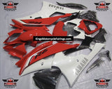 Yamaha YZF-R6 (2008-2016) Red & White Fairings - KingsMotorcycleFairings.com...