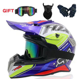 Motocross Helmet - Blue, Black, White & Yellow Fox Racing at KingsMotorcycleFairings.com