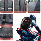 LED Hard Shell Waterproof Motorcycle Helmet Backpack is brought to you by Kings Motorcycle Fairings - KingsMotorcycleFairings.com