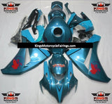 Blue, Light Blue and Red Fairing Kit for a 2008, 2009, 2010 & 2011 Honda CBR1000RR motorcycle.