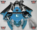 Light Blue and Black Fairing Kit for a 2003 and 2004 Honda CBR600RR motorcycle
