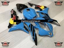 Light Blue and Black RedBull Fairing Kit for a 2007 and 2008 Honda CBR600RR motorcycle