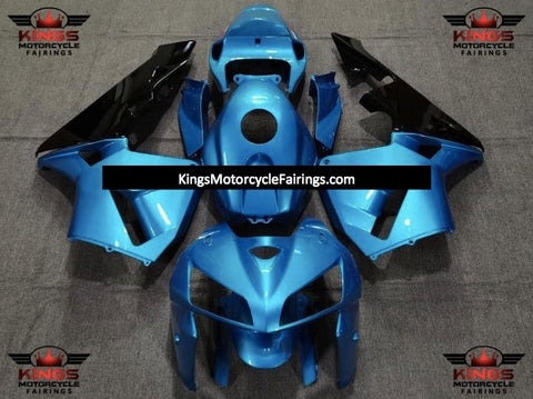 Honda CBR600RR (2005-2006) Light Blue & Black Fairings