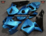 Light Blue and Black Fairing Kit for a 2005 and 2006 Honda CBR600RR motorcycle