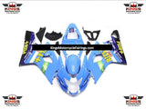 Suzuki GSXR750 (2004-2005) Light Blue & Yellow Rizla Fairings