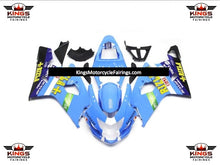 Light Blue Rizla Fairing Kit for a 2004 & 2005 Suzuki GSX-R600 motorcycle