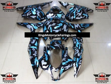 Light Blue, Grey and Black Camouflage Fairing Kit for a 2009, 2010, 2011 & 2012 Honda CBR600RR motorcycle