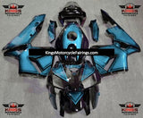 Light Blue, Purple and Black Special Design Fairing Kit for a 2005 and 2006 Honda CBR600RR motorcycle