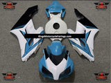 Light Blue, White and Black Fairing Kit for a 2004 and 2005 Honda CBR1000RR motorcycle