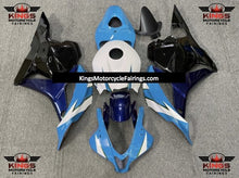 Light Blue, White, Dark Blue and Black Fairing Kit for a 2009, 2010, 2011 & 2012 Honda CBR600RR motorcycle