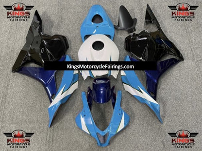 Light Blue, White, Dark Blue and Black Fairing Kit for a 2009, 2010, 2011 & 2012 Honda CBR600RR motorcycle