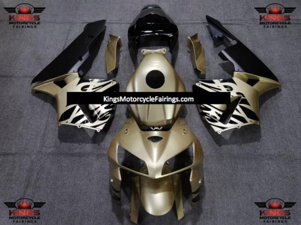 Honda CBR600RR (2005-2006) Light Gold & Black Tribal Fairings