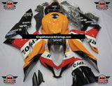 Light Orange Repsol Fairing Kit for a 2007 and 2008 Honda CBR600RR motorcycle