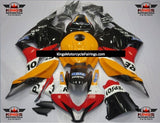Light Orange Repsol Fairing Kit for a 2009, 2010, 2011 & 2012 Honda CBR600RR motorcycle