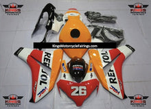 Light Orange Repsol 26 Fairing Kit for a 2008, 2009, 2010 & 2011 Honda CBR1000RR motorcycle.