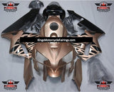 Light Rose Gold and Black Tribal Fairing Kit for a 2005 and 2006 Honda CBR600RR motorcycle
