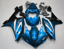 Light Blue, White Black Fairing Kit for a 2007 & 2008 Yamaha YZF-R1 motorcycle