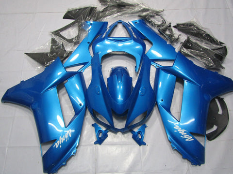Fairing kit for a Kawasaki Ninja ZX6R 636 (2007-2008) Light Blue