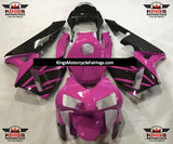 Magenta Pink and Black Fairing Kit for a 2003 and 2004 Honda CBR600RR motorcycle